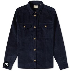 Foret Navy Corduroy Overshirt